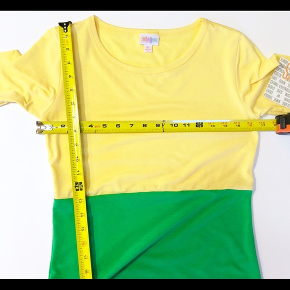 LuLaRoe Julia block tri color knit dress NWT - Picture 6 of 7